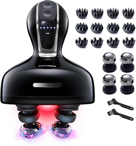 EMS HEAD SPA DEEP X イオン電気針ヘッドスパ 頭皮 エステ 導入導出 EMS 赤色LED フェイスケア 電動頭皮ブラシ スカルプ