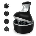 DESYIAO電動コードレス頭皮ブラシ、エレキプラシ 美顔器,ウェット ドライ、4モード、3交換可能ヘッド、洗髪、お風呂用、両親、夫、妻への贈り物