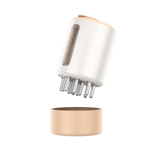 sumiren 電気ブラシ 電動頭皮ブラシ 振動 EMS 赤色LED7本導入歯付き 赤色LED 頭皮ブラシ 15ml大容量タ..