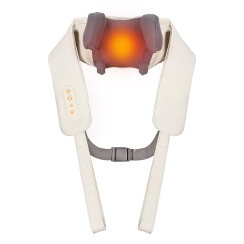 arboleaf ネックケア リラクゼーション器 首・肩・腰・背中・太もも ネックリラックス 温熱機能 コードレス USB充電式 強度調節 長さ調節 軽量 操作簡単 母の日 父の日 記念日 誕生日 プレゼン