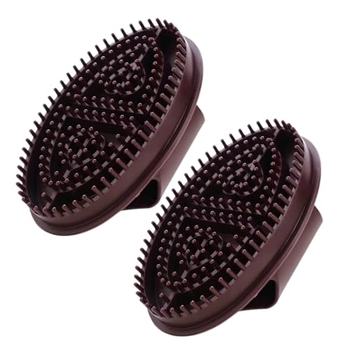 Itisyou マッサージブラシ ボディブラシ 経絡マッサージ 五行経絡ブラシ 経絡浚渫スクレイピングマッサー 頭マッサージ ボディ マッサージ 全身リラクゼーション 2個入