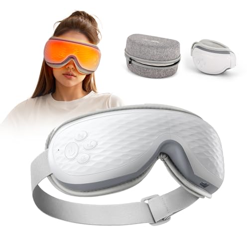 ALLJOY アイウォーマー ホットアイマスク 充電式 プレゼント 女性 目 疲れ 目元ケア 加圧 2段階加熱 折り畳み式 Bluetooth音楽機能搭載 日本語音声ガイド 自動オフタイマー アイマスク 軽量 小型