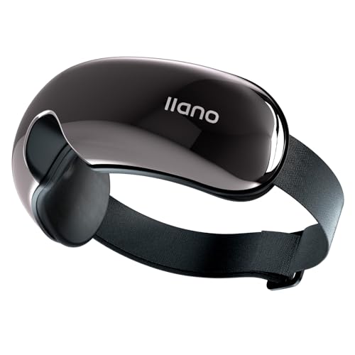 llano アイウォーマー 可視 【ワンボタン&8Dエアバッグ】アイマスク 調節可能なストラップ付き 目元エステ 日本語音声ガイダンス付属 グラフェン加熱 15分自動OFF 折り畳み Type-C急速充電 アイ