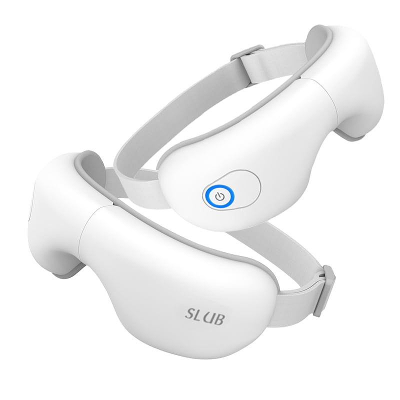 latao アイウォーマー ホットアイマスク 折り畳み式 目元ケア 目元エステ 5つのモード (エアー加圧 x 振動 x 加温) USB充電式 自動オフタイマー...