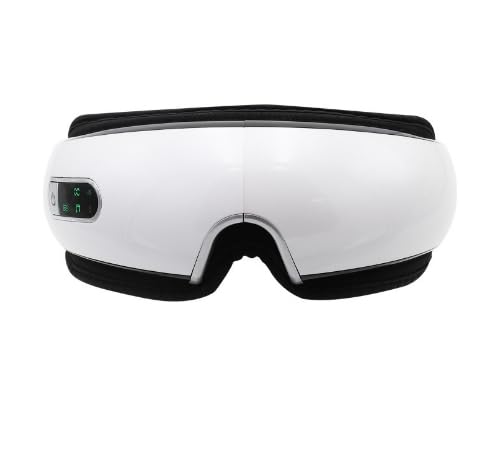 Cueyou アイウォーマー 360°エアバッグ搭載 振動・空気圧 6種モード USB充電式 Bluetooth音楽機能 自動オフタイマー 音声ガイダンス 液晶...