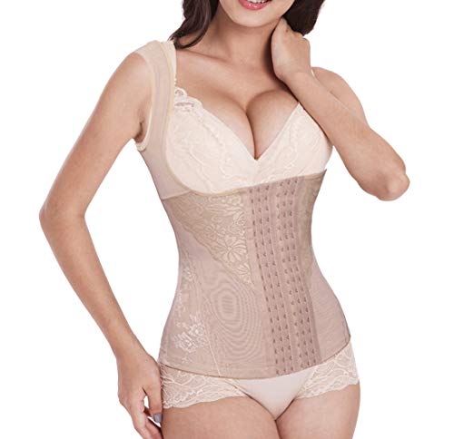 [Sawaiko] ウエストニッパー コルセット 補正下着 背筋 レディース 調整可能 お腹引き締め くびれ シェ..