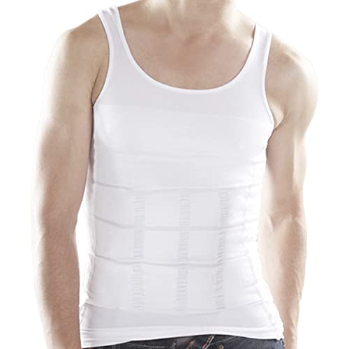 [PD POWERS Dr．] 加圧インナー メンズ Uネック 無地 引き締め 背中クロス 胸太ベルト タンクトップ 加圧シェイプタンク ボディシェイパー 補正下着 矯正下着 姿勢矯正 男性 Pow
