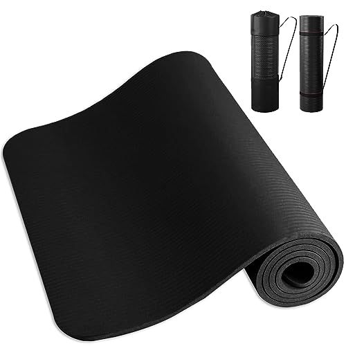 ヨガマット 10mm/15mm ノンスリップヨガマット ストレッチ ヨガ ラグ トレーニング エクササイズ ホットヨガ クッション ピラティス ダイエット プレ...