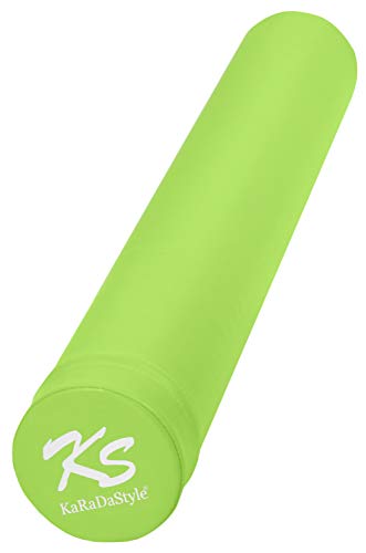 KaRaDaStyle ヨガポール ストレッチ用ポール 98cm 肩甲骨 ローラー 筋肉ほぐし 筋膜リリース エクササイズ フォーム ローラー ロング (グリーン)