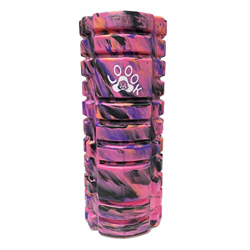 【Loook】 フォームローラー 筋膜リリース ヨガポール トレーニング フィットネス yoga トリガー (マーブルピンク)