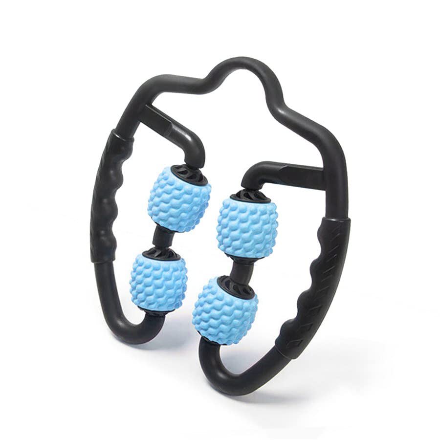 マッサージ ローラー 筋膜 フォーム マッスル ローラー リラクサー 4ホイール エリミネーション ヨガ フィットネス リリース ふくらはぎ 太もも 背中 首 腕 腰 脚 スティック 足 筋肉 挟む 父