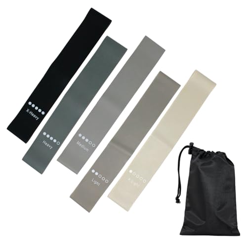 MILASIC エクササイズバンド 5本セット 強度別 トレーニングバンド ゴムバンド ラテックス製 フィット..