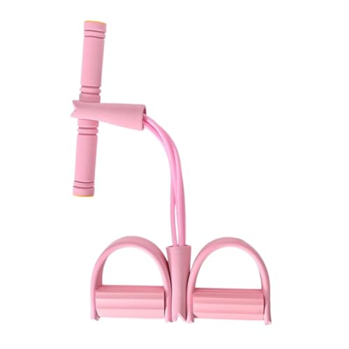 MaT store トレーニングチューブ 筋トレ 腹筋 健康 器具 フィットネス ストレッチ (ピンク)