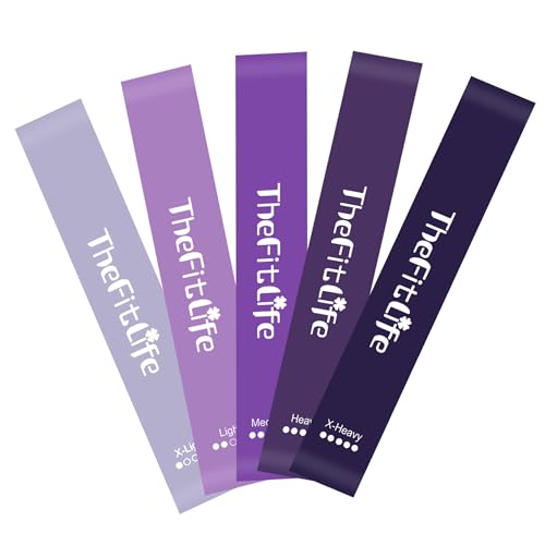 TheFitLife トレーニングチューブ 筋トレチューブ フィットネスチューブ (紫色)