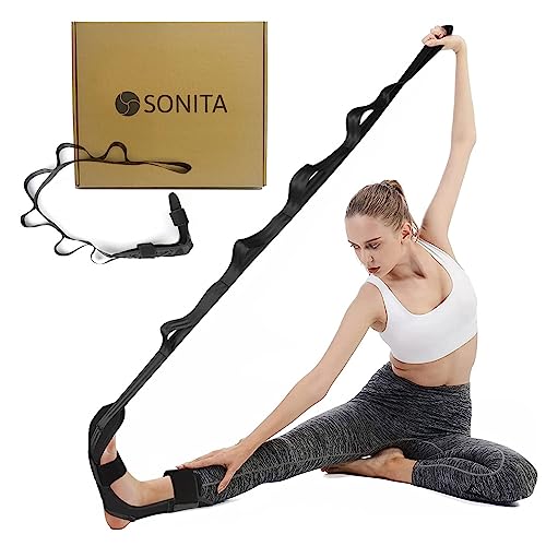 【認定理学療法士が推薦】SONITA レッグストレッチャー ストレッチ ヨガストラップ ストレッチバンド ..