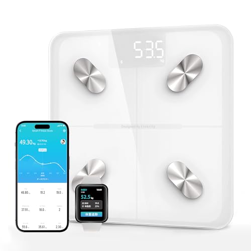 Etekcity 体重計 スマホ連動 体組成計 13項目測定可能 専用アプリ データ自動グラフ化 Bluetooth対応 ..