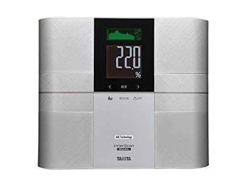タニタ 体組成計 グラフで管理【4C Technology 最新高精度測定】RD-504-SV 世界初 筋肉の質が分かる インナースキャンデュアル シルバー 医療分野の技術搭載 体重計 ヘルスメーター