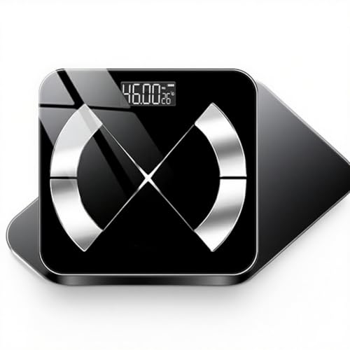 体重計 体脂肪計 スマホ連動 体組成計 高精度 デジタル 薄型 小型 最大180kg 24項目測定 BMI 内臓脂肪 自動電源 IOS Android対応 (ホワイト)