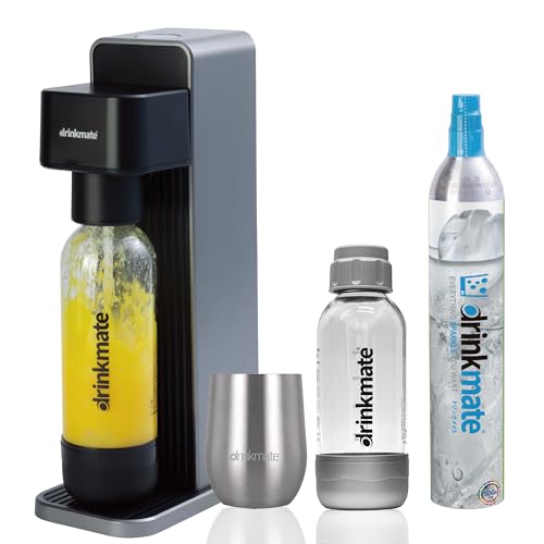 【ドリンクメイト公式 Shop 】Series601 スターターセット ” 特別 オリジナルセット” ブラック(専用Sボトル・ ステンレスタンプラーが標準セット)