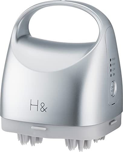 H& アッシュアンド 電動頭皮ブラシ ヘッドスパ 3段階の速度切り替え 浴室使用可 スカルプケア ギフト プレゼント 男女兼用