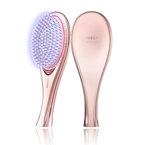 「ひるおび」にて紹介 wavewave ems ヘアブラシ イオンケア 赤色LED サラサラ 髪 髪の毛 クッションブラシ くし 誕生日 女性 レディース 妻 ...