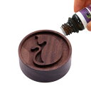 VitalBloom アロマストーン 黒胡桃 木製 アロマディッシュ 車載 ポータブル アロマポット 車載 安眠 瞑想 芳香剤 寝室/美容室/化粧室/家庭用 置...