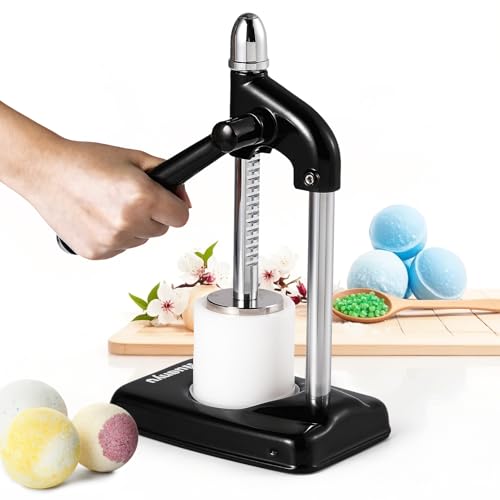 Huanyu バスボムメーカー 小型 バスボムプレス機 バスボム作る 入浴剤作る 5cm型セット付き 手作り バ..