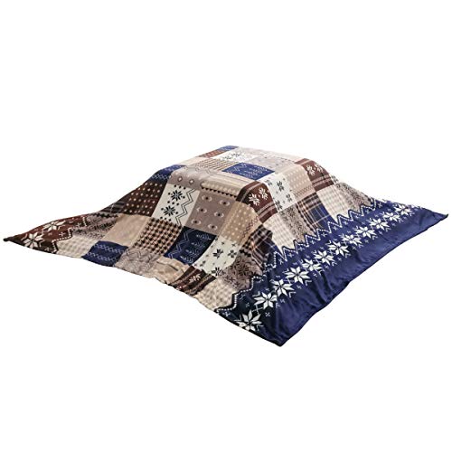 こたつ布団 上掛け カバー 長方形 約195×245cm ネイビー (#5545579) 撥水 はっ水 水をはじく こたつ布..