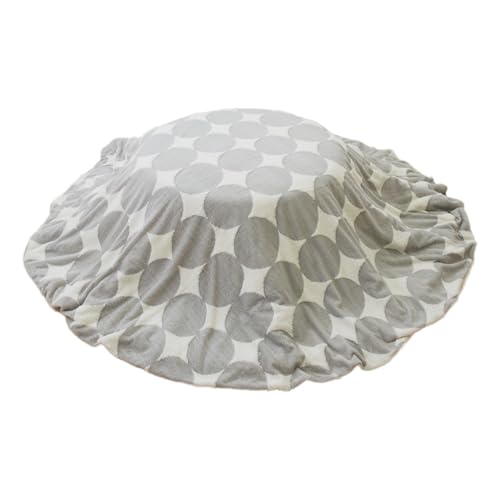 POCOA ボア生地 こたつ布団カバー 円形 丸形 直径210cm グレー ネイビー イエロー グリーン 北欧 幾何 ..