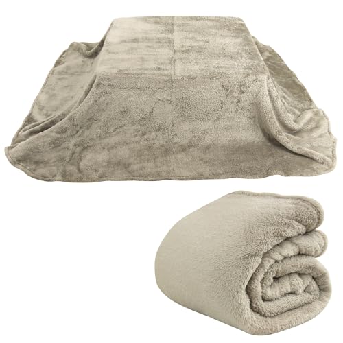 リヴェール こたつ毛布 こたつ中掛け毛布 長方形 小さめ 省スペース あったか マイクロフリース ファー..