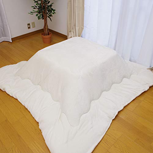 D・SERIES こたつ布団 長方形 「 こたつ掛け布団単品 Dフランネル 」 185×235cm アイボリー 両面同色リバーシブル こたつ掛布団 こたつ厚掛け布団