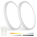 【hidemasa】シーリングライト LED 間接照明 調光調色 上下発光 照明器具 節電対策 リモコン操作 タイマー機能 省エネ 薄型 簡単取付 天井照明 和...