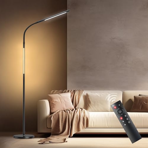 BeaNet フロアライト LED 【無線リモコン・ダブル光源・独立制御】 RGB 変色 音楽同期 フロアランプ 4..