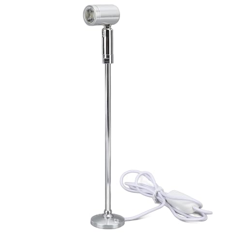 ジュエリーディスプレイスポットライト スタンド キャビネット LEDスポットライトアルミニウム製 小型アートペイント用 ミニスポットライト ランプ (自然光)