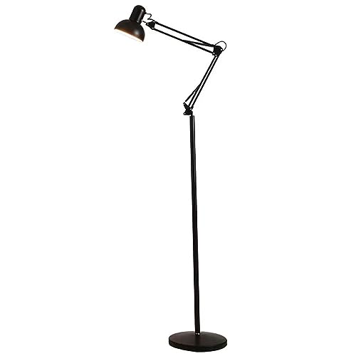 Makilight LEDフロアランプ アーム式フロアライト 12W 3階段調光モード スタンドライト 無段階調光 LED電球付き フロアスタンド 間接照明 照明器具 復古スタイル シンプル風 アームライト おしゃ