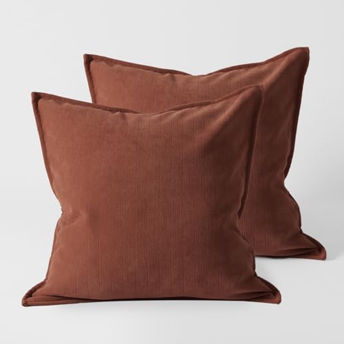 クモリ(Kumori) クッションカバー 2枚セット 45X45cm 北欧 おしゃれ 無地 シンプル 隠しファスナー 丈..