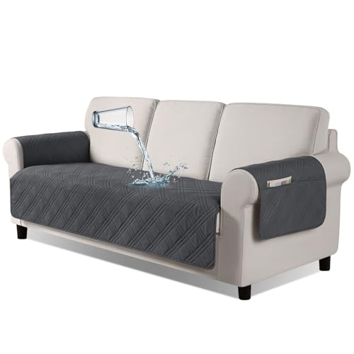 TAOCOCO ソファカバー 防水撥水 背もたれなし ソファーシート 犬猫対策 毛髪不粘着 滑り止め 1人2人3人掛け 肘付き 替えソファカバー 防塵 汚れ防止...