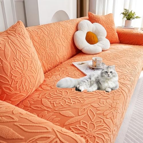 OSONA ソファーカバー 3人掛け 肘付き 北欧風 抱き枕カバー付き ソファーカバー 一体型 滑り止め 伸縮素材 柔らかい ストレッチ 犬猫対策 おしゃれ ソ...