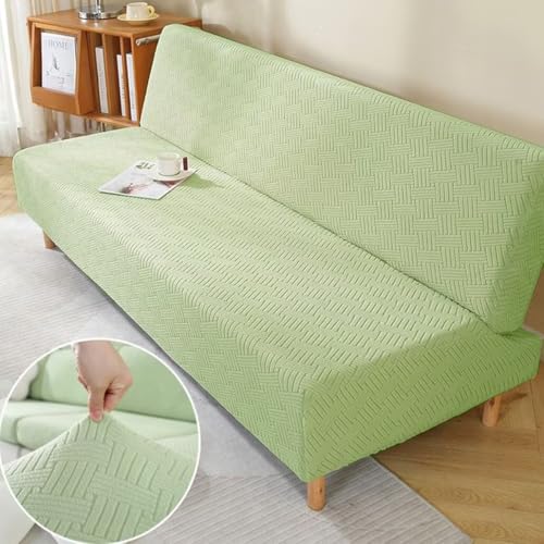 YKFN ソファーカバー 1人掛け 肘なし 無地 北欧風 ストレッチ フィットタイプ 伸縮素材伸び良く 縦横弾力 ソファカバー ベッドカバー かけるだけ 滑り止...