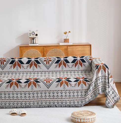 TMVOK マルチカバー ソファカバー 長方形 130*180cm 肘付き 肘なし フリンジ付き 汚れ防止 保護カバー 犬猫対策 綿 1 2人掛け キャンプ テ...