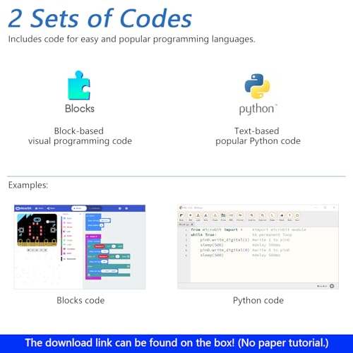 Freenove Super Starter Kit for BBC micro:bit��V2��ޤ�ˡ�266�ڡ����ξܺ٤ʥ��塼�ȥꥢ�롢192�����ƥࡢ38�ץ��������ȡ��֥��å���Python������