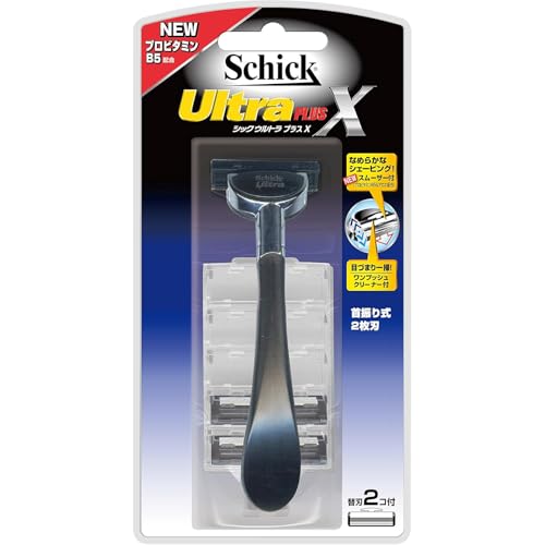 Schick(シック) ウルトラプラスX 2枚刃 ホルダー(刃付き+替刃1コ入) 髭剃り カミソリ