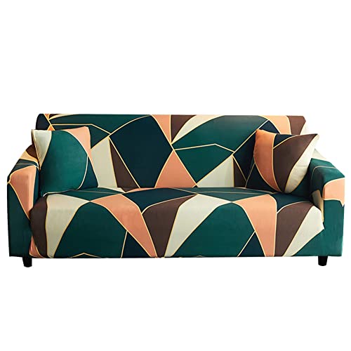 Syarerla ソファカバー 3人掛け 肘付き 肘あり クッションカバー2枚 一体型 そふぁーかばー 柔らかい 犬 猫 キズ防止 ソファー保護カバー 伸縮素材 洗濯可能 花柄(カラー#02)