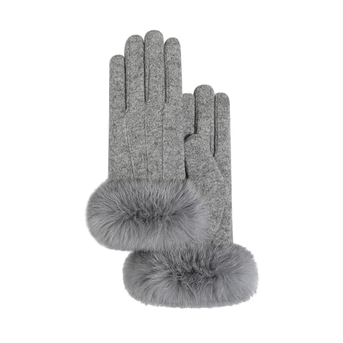 [Pawinpaw] 手袋 レディース 秋冬 防寒 スマホ対応 保温グローブ【ふわふわ・裏起毛・タッチパネル対応・瞬間で暖かい・伸縮性】防風 保温グローブ 厚手 可愛い手袋 ボア 柔らかい 女性 おし