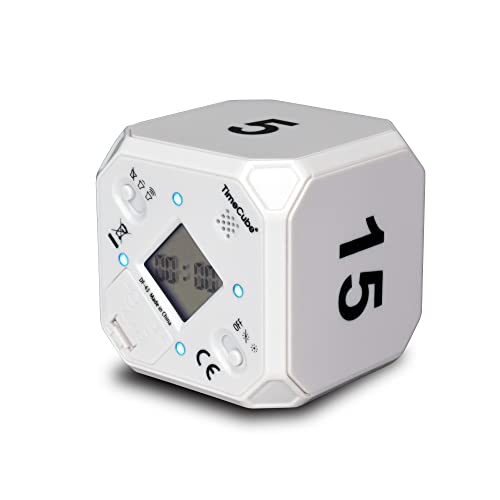 TimeCube Plus �ץꥻ�å� �����ޡ� LED�饤��4��/���顼���դ� ���֤δ����� ������ȥ��������� (�ۥ磻�� - 5ʬ 15ʬ 30ʬ 60ʬ...