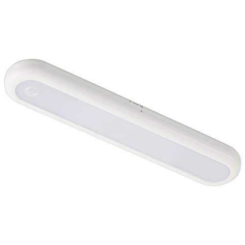 オーム電機 LEDセンサーライト 明暗+人感 屋内用 電池式 NIT-BLA6J300-WN 06-4103 OHM