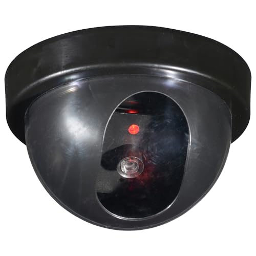 オーム(OHM)オーム電機monban 防犯ダミーカメラ ドーム型 明暗センサー式点灯タイプ 屋内 玄関 軒下用 乾電池式 空き巣対策 セキュリティ対策 OSE-PDCW2 07-8696