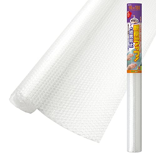 ニトムズ 窓ガラス 断熱シート フォーム 水で貼れる 結露防止 窓 防寒 リビング 寝室 節約 幅90cm×長さ1.8m 1枚入 E1531