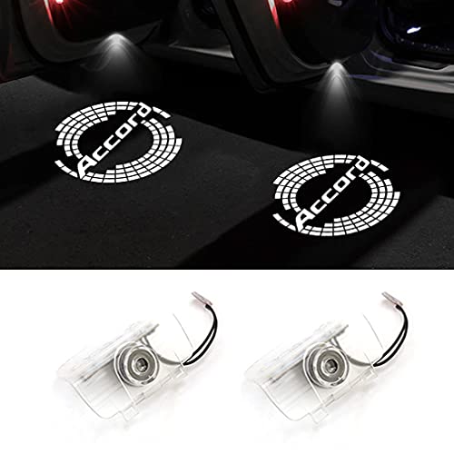 DISYEE カーテシランプ カーテシライド ホンダ LED 高輝度 Odyssey Accord アコード オデッセイ LEDロゴ ドアライト (プロトコル01)