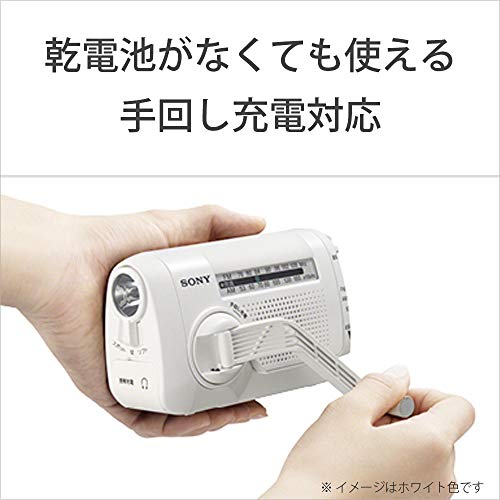 ���ˡ� �ɺҥ饸�� : FM/AM/�磻��FM�б� ��󤷽����б� �ۥ磻�� ICF-B09 W